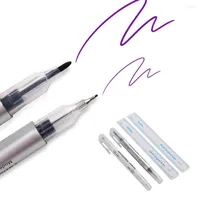 Tatuagem fornece acessórios para ferramentas de caneta marcador de pele para sobrancelha 0,5 mm/1 mm Ponto fixo com ferramentas de conjunto de régua