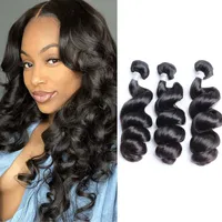 11A Brazilian Peruvian Indian Virgin Human Hair Weave Bundles Top Grade Remy Malaysian Quality Loose Wave Way Outlets Greatremy 12-40inch
