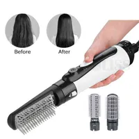 Hair Curlers Straighteners Professional Electric Hair Dryer Blow Dryer Hair Curling Iron Rotating Brush Hairdryer Hairstyling Tools 5 In 1 Hot-Air Brush T220916