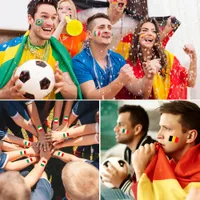 2022 World Cup Party Supplies New Flag Tattoo Stickers Marathon Games Fan Party Temporary Sticker