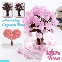 Decorazioni natalizie Magic Growing Tree Paper Sakura Crystal Trees Desktop Cherry Blossom Toys-30