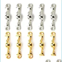 CLASPS HOODS SIER/GULD PLATED 6mm/8mm Powerf Magnet Magnet Necklace Lobster Clasps Ball For Smycken DIY C3 Drop Delivery 2021 Hitta DHCRV