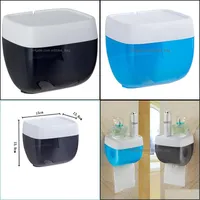 Tissue Boxes Napkins Wall-Mounted Floating Perforation- Punch- Paper Towel Box Er Napkin Holder Houseware Toilet Drop Delivery 2021 Dhwcj