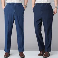 Jeans masculinos homens jeans calças de cor sólida cientia elástica calça de jeans reta de jeans com bolsos de alta qualidade mais