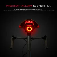 Flashlight For Bicycle Rear Light Auto Brake Sensing USB Charge LED Mountains Bike Seatpost Bike Taillight Cycling Back Light Accessori274h