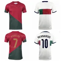 2022 Qatar World Cup Ronaldo Maglie di calcio Diogo Andre Silva Bernardo Fernandes William Pereira Joao Cancelo Guerreiro Football Shirt Kits National Team Putaoya