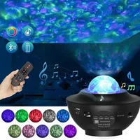 Night Lights Galaxy Star Projector Starry Sky Light Ocean Wave Nebula Cloud Lamp Bluetooth Speaker For Bedroom Decor Kids Adults Gifts