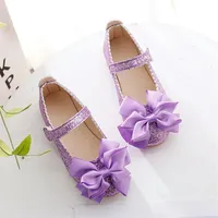 Sneakers Blumen Kinder Mädchen Pailletten Purple Gold Prinzessin Schuhe für Kinder Baby Little Party Hochzeitstanz Single 220920