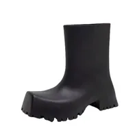 Fangtou Rain Boots New Niche Augly Shoes Short Wicker Rainpront Rain Waterpront Fashion Women Wear