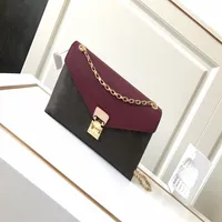 YY Luxurys Designers ￤kta l￤der axelv￤skor Purse Woman Fashion Clutch pl￥nbok logotyp S-formad l￥s klassisk Pallas Bag Card Holder 232W
