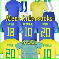 Brazilie maglia di calcio 2022 23 Camiseta de futbol Paqueta Coutinho Firmino Brasil 22 23 Maillots Neymar Jr Vini Silva Dani Alves Fan Player Versione Player versione