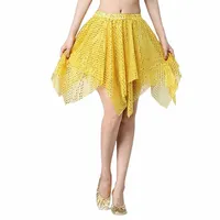 Skirts Damas Skirt Belly Dance Latin Sequins
