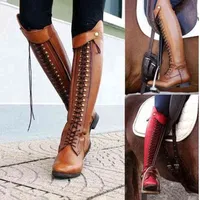 FGHGF Autumn Winter Fashion Products Zipper Square With Low High Knight Personality Riding Boots 34 And 43 Female 0919