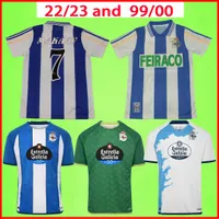 Deportivo Alaves jersey # 11 TURU FLORES 1999 2000 Retro Fußball-Trikot Deportivo de La Coruña Vintage-Fußballhemd # 9 Pauleta # 7 Makaay FERNANDO Camisa de futebol