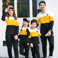 Plus Size Family Clothing New 2020 Fashion Autumn Mother Daughter Father Son Boy Girl Cotton Clothes Set Family Matching Outfits LJ2011254V