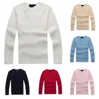 Дизайнерские свитеры качественные миля вил поло в бренд Mens Twist вязаный хлопковой свитер. Свитер-свитер.