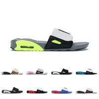 Con scatola 2022 Slide 90 pantofole Black White Designer cursori maschili da uomo sandali di cuscino anni '90 sandali grigi volt verde volt esterno flop sneakers 36-45