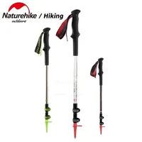 Trekking Poles Folding Carbon Fiber Ultralight Handle Telescopic Stick Foldable Hiking Walking Sticks 220919