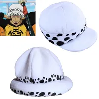 Wide Brim Hats Wholesale Lots Anime character Trafalgar Law Cosplay Death Hat Surgeon Two Years Later Winter Comic Gift 2 version 220920