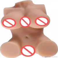 MINI Sex Toys Realistic Silicone 3D Vagina Pussy & Anus Ass Real Sex Dolls For Men Masturbation Sex Product Men Ipsation280t