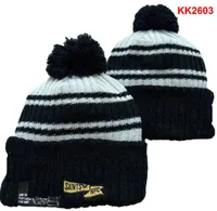 Men Knitted Cuffed Pom NEW ORLEANS Beanies NYJ Wats Sport Knit Hat Striped Sideline Wool Warm Football Beanies Cap For Women's American All Team Skull caps