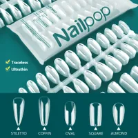 ArtFalse S Nailpop Transparent Nail Nail Tips Press on Coffin Traconsly و Ultrathin False Associory Tools 120pcs