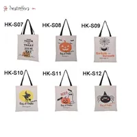 6 estilos grandes bolsas de halloween festas de lona truque ou tratar bolsa criativa festival saco de doces de doces para crian￧as 0920