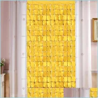 Party Decoration 1 2M Square Curtain Birthday Wedding Background Wall Shiny Backdrop Drop Delivery 2021 Home Garden Festive Pa Mxhome Dhghw