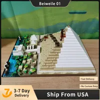 A Grande Pirâmide de Gizé 1476pcs Blocks Bricks Toys Creator Série Arquitetônica Compatível com 21058