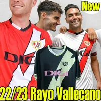 22 23 Camiseta Rayo Vallecano voetbaltrui 2022 2023 ISI UNAI LOPEZ Home Away Dirded Football Shirt Sergi Guardiola Fran Garcia Rodrigues Oscar Men Kids Maillots Foot