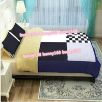 top European home Child adult bedding set soft and comfortable fashion printing letter Mocha cotton sheets four sets of 4 sets A01266u