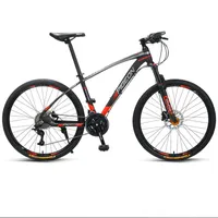 26 Inch Mountain Bike Aluminum Alloy Bicycle with Suspension Front Brake for Adults