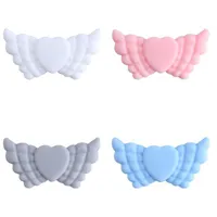 Pacifier Holders Baby Clips Weaning Teething Teether Diy Angel Love Wings Silicone Beads Chain Molar Bracelet Accessories E2229
