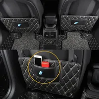 Car Care Seat Back Protector Cover Pu Leather Late-Kick Mat Pad Cushion Decoration Decoration for BMW X1 F48 2016-2020262E