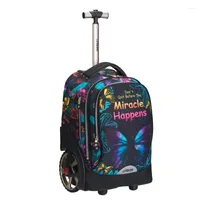 Suitcases Kids Cartoon Trolley Bag on Big Wheels Dzieci szkolne torby dla chłopcówgirl