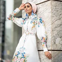 Ethnic Clothing Robe Longue Musulman Vetement Femme Ramadan Eid Mubarak Abaya Dubai Turkey Arabic Muslim Dress Islam Dresses For Women