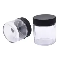 Komodo Custom Bottle Printed Cr Jar rak sidosidan 2oz 5oz burkar transparent container barns￤kra glasburkar
