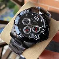 2020 Whole Men's Watches vk Quartz Watch Black Pvd Reloj de Lujo Многофункциональный хронограф Керамический Безель Montre de Luxe190M