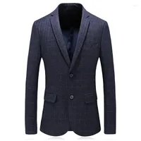 Ternos masculinos 2022 Chegada Men's Single Brentsed Blazer Coat Blazer Fashion Fashion Classic High Quality Men Jacket