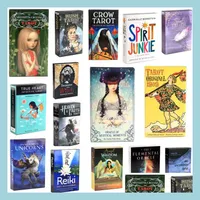 Gry karciane Tarot Deck Cards Fortune Golden Telling Game Toys Art Nouveau The Green Witch Celtic Thelma Steampunk Board Hurtowa DHVNP