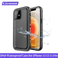 携帯電話のケースCozyCase IP68 iPhone 14 13 12 11 Pro Max XS SE2022フルシールダイビングスイミングショックプルーフ防水カバーL220921