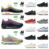 97S Running Shoes for Womens Mens Maxs Golf nrg Lucky and Good Cork sbostidian the Future All-Over Print Black Red White Ice Sean Wotherspoon Artors Sneakers Trainers