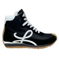 Zapatos de deportes de 23SS High Top Sneakers Sweakers para mujer Moda Casual zapatos casuales de cuero sin deslizamiento sin deslizamiento de cuero y tela de abajo 35-46 Tama￱o con caja original