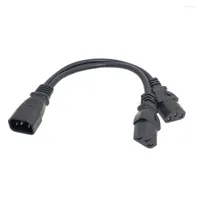 Computer Cables IEC320 Cable Adapter IEC 320 C13 To C14 Power Extension Dual 5-13R Y Type Splitter Cord