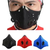 Respirator Face Mask With 1 Filters For Pollution Pollen Allergy Woodworking Running Washable Neoprene Half Face Mouth Mask268S