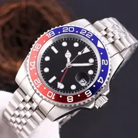 Heren van topkwaliteit kijken automatisch roestvrijstalen nachtzicht Sapphire Mirror Mechanisch horloge glas luxe horloges duikers
