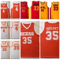 Vintage Texas Longhorns Kevin Durant 35 College Basketball Jerseys 4 Mohamed Bamba Jersey Oak Hill High School Stitched Shirts S-XXL264h