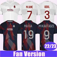 22 23 Metz Niane Udol Mens Jerseys Centonze Gueye Maziz Mikautadze Maiga Away 3rd Football Wishs