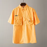 Camisas casuais masculinas Men camisa de pesca camisa ao ar livre roupas de pesca de pesca de camisa de caminhada de caminhada rápida seca