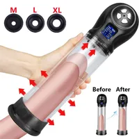 Sex Toy Massager Electric Penis Pump Vakuum f￶r utvidgningsf￶rl￤ngare Male Masturbators Toys Men Sports Dick